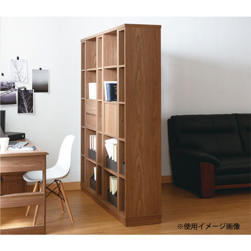 オープンシェルフ ハイタイプ 幅900×奥行380×高さ1910mm 木製ラック