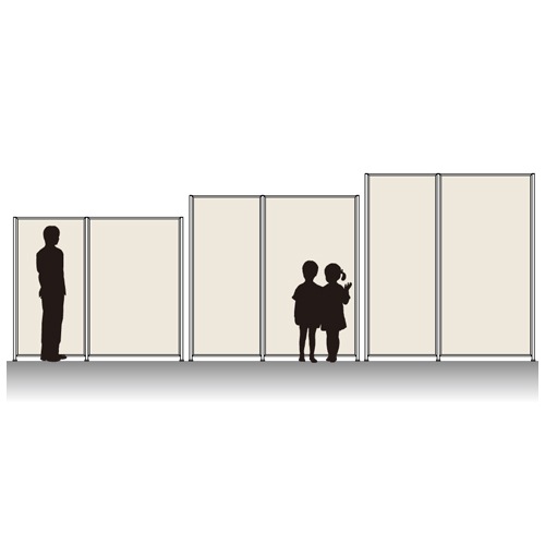 180cm*120cm/枚 パーテーション展示用パネル 5枚セット パーテーション 1800×1200mm 展示パネル パーティション 掲示板 ARK406