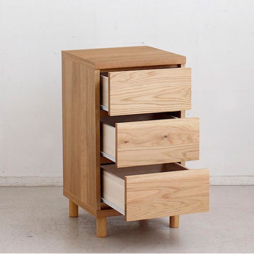 スリムチェスト 木製 3段 幅400mm タンス HOWTA-40C（商品番号：12