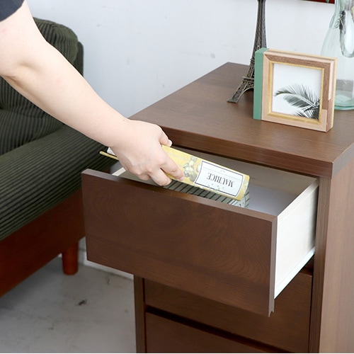 スリムチェスト 木製 3段 幅400mm タンス HOWTA-40C（商品番号：12