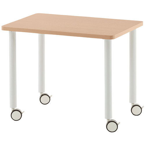 サイドテーブル サイドデスク 幅800×奥行555×高さ635mm キャスター付き