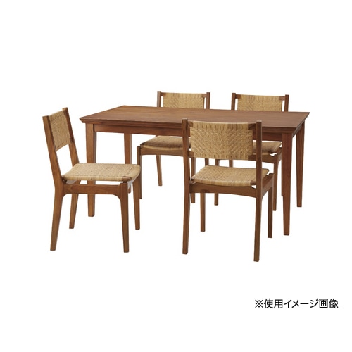 ダイニングチェア 幅48×奥行54×高さ82cm 座面高45cm ラタン 木製チェア