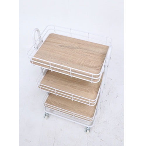 キッチンワゴン 3段 幅450×奥行315×高さ800mmトローリーワゴン