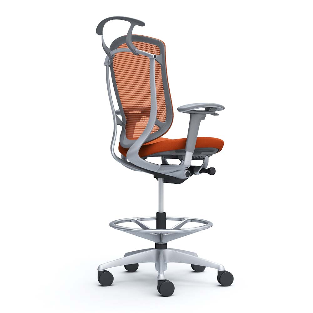 CC84LR FPC1 オカムラ コンテッサ セコンダ 可動肘 座クッション ブラック 1脚(メーカー直送) コンテッサ セコンダ オカムラ ハイチェア 可動肘 CC84JA（商品番号