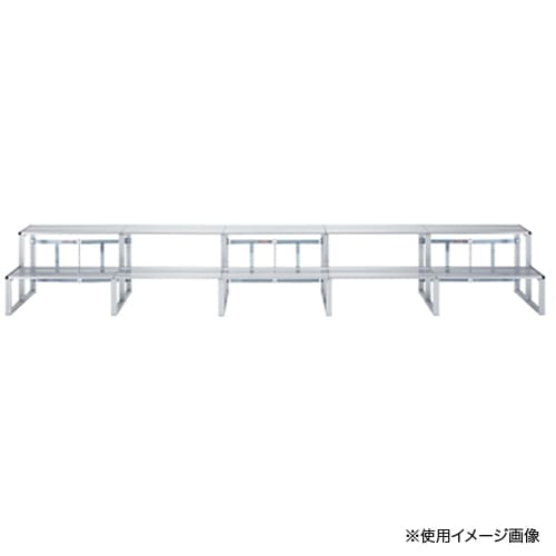 ハル　撮影用アルミひな壇 4/4 ひな段 段板 奥行300mm 5枚セット 単品ユニット オプション 折りたたみ