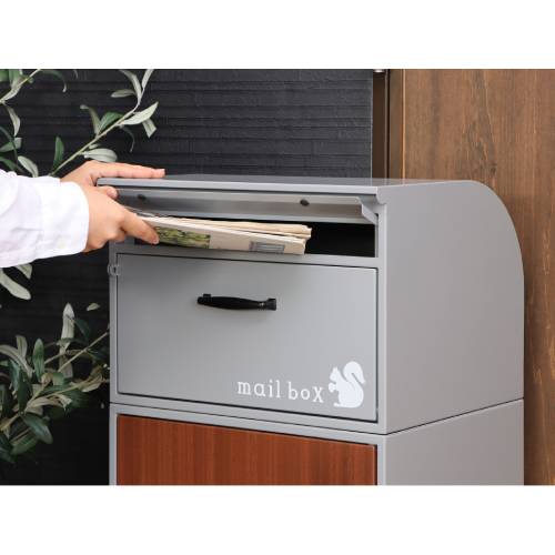 ポスト スタンド 宅配ボックス ダイヤル錠 郵便受け 73-842（商品番号 