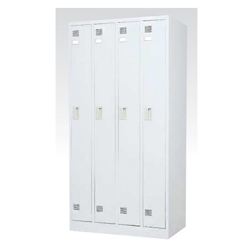 ロッカー 鍵なし 4人用 東洋事務器工業 FLK-4-N-WH（商品番号：48-lk-4 