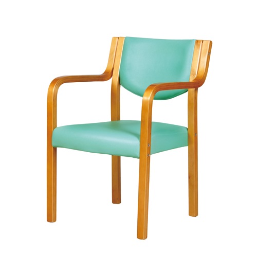 肘付ダイニングチェア MC-510BR ベージュ 施設・福祉向け 1脚 肘付