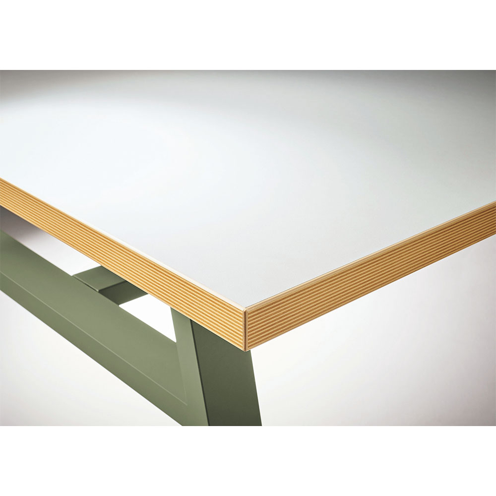 会議用テーブル ライオン事務器 幅1830×奥行900mm モニタースタンド付