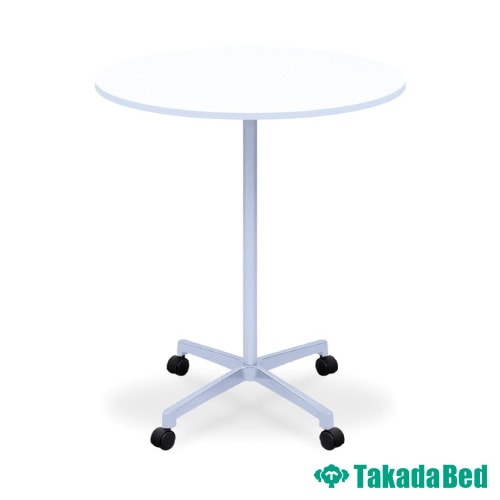 円形テーブル キャスター付き 直径75×高さ70～90cm ミーティング