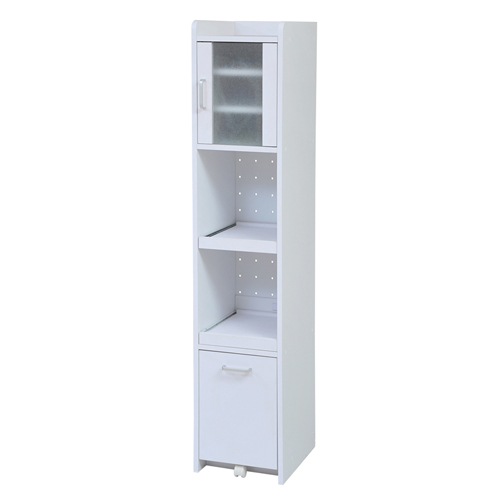 キッチンラック スリム 幅32.5×奥行42.5×高さ161cm シェルフ 食器棚