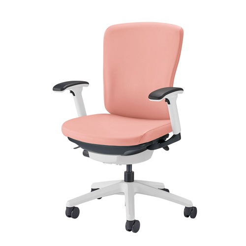 ライオン事務器 チェア バーサル ハイバック ホワイトシェル ホワイト脚 サークルアーム 布張り ブラック No.3521F-W ライオン事務器 オフィスチェアー（バーサル） ホワイトシェル