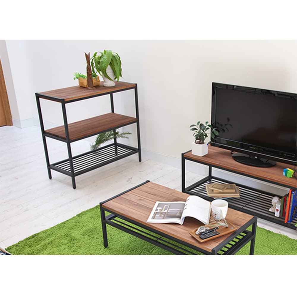 オープンシェルフ 幅860×奥行380×高さ810mm 3段 ラック オープンラック