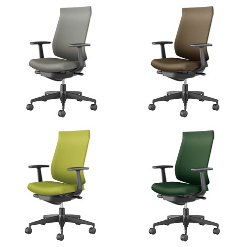 オフィスチェア コクヨ ウィザード4 布張り ハイバック C06-B212CW-BK