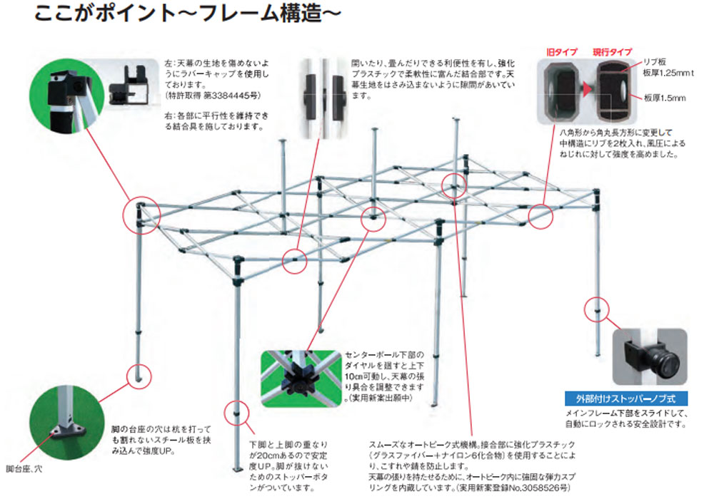 名入れ無料3/6迄】テント 2.4m×2.4m ワンタッチ 防炎集会用テント