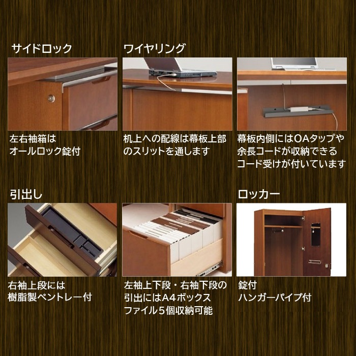 サイドデスク 延長机 平机 W1800mm 180cm VP-39R-1860ST（商品番号