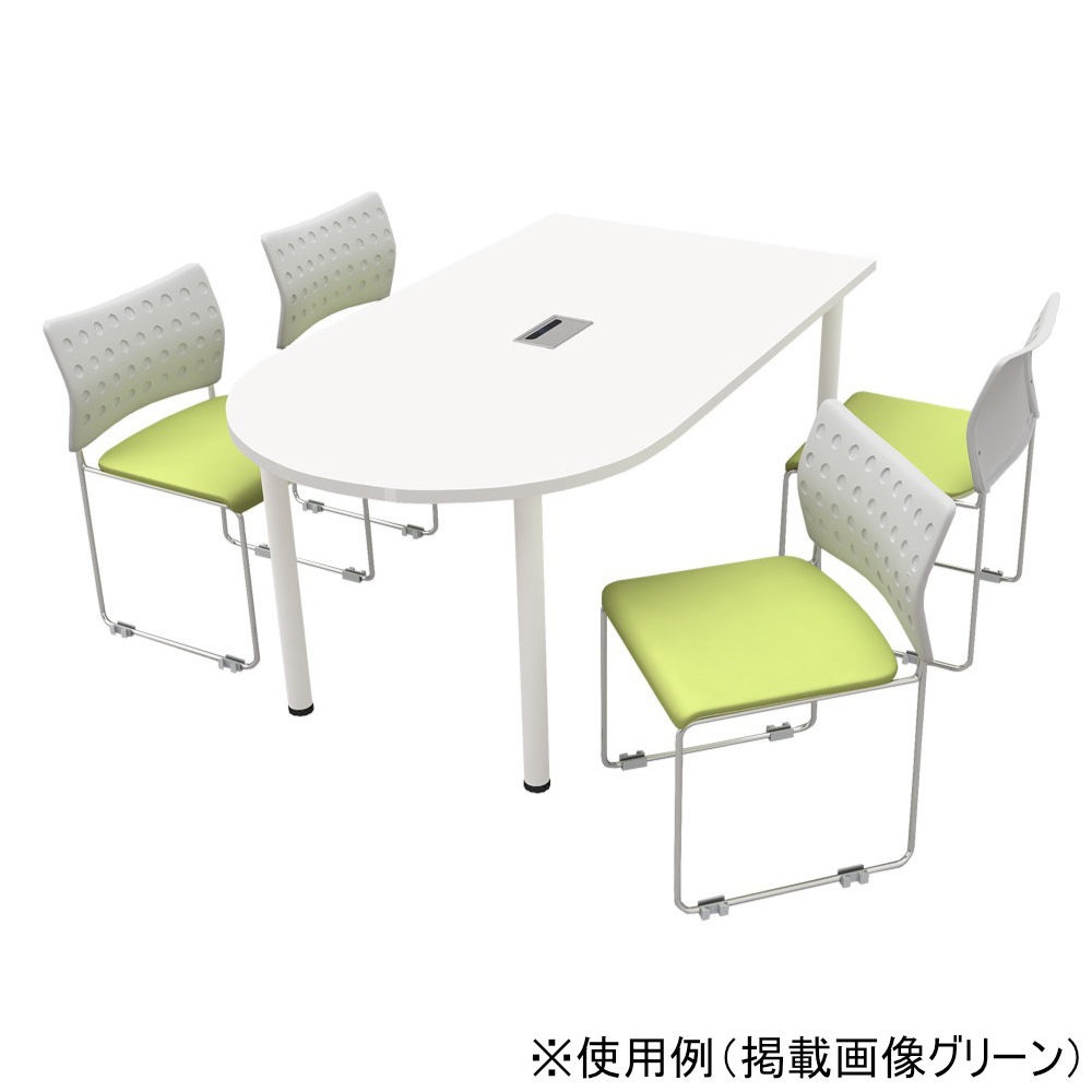 ミーティングチェア 2脚セット スタッキングチェア 会議用椅子 会議