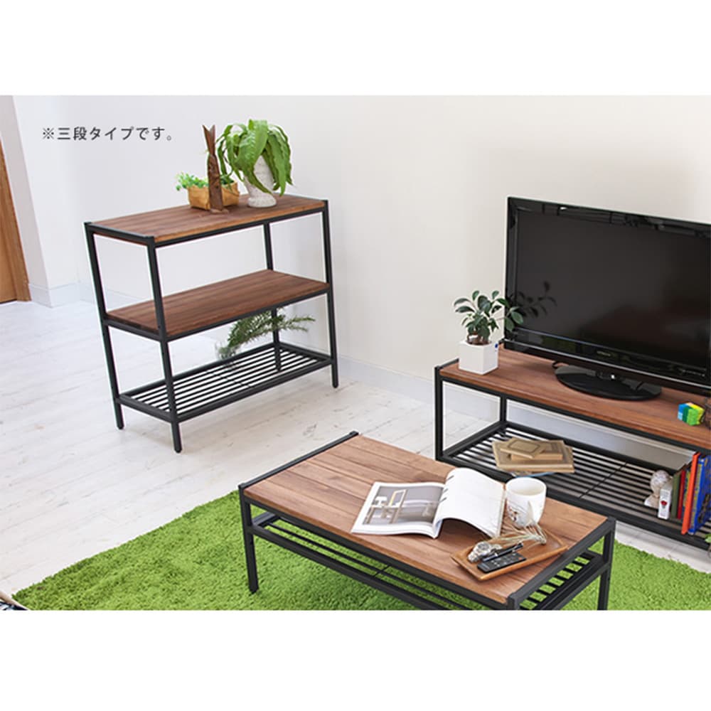 オープンシェルフ 幅860×奥行380×高さ810mm 4段 ラック オープンラック