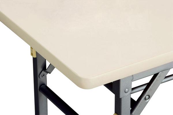 折りたたみテーブル 幅1200×奥行450mm ソフトエッジ 座卓 ミーティング