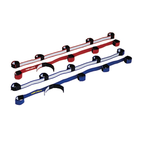 エバニュー(EVERNEW) ムカデ競走 4人用 ベルト式 運動会 EKA762-100 赤 ムカデリレー用ベルト むかで競争 ムカデ競争 体育用品 マジックテープ