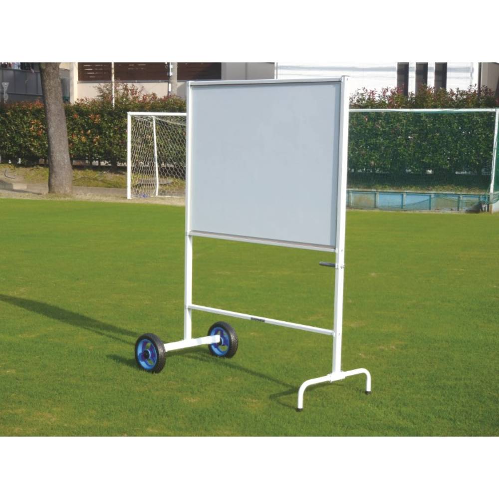 ホワイトボード 屋外用 エバニュー 幅138×奥行72×高さ180cm タイヤ径