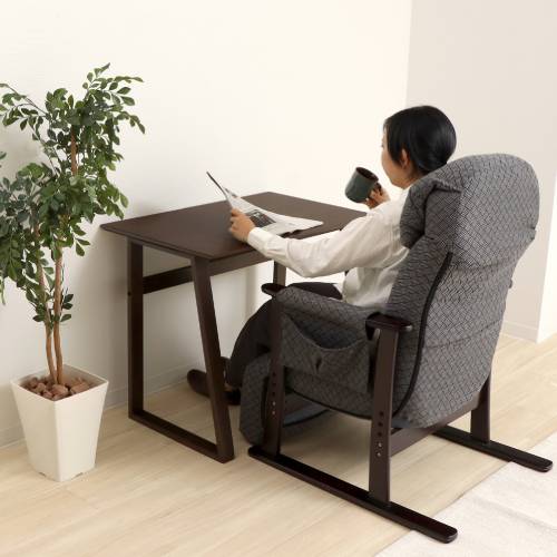 木製　高さ調整可能　学習机　作業台　ワークデスク　幅69 奥行44 高さ79 木製デスク 木目 幅80×奥行50×高さ65cm 作業台 ワークデスク 82-402