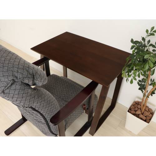 木製デスク 木目 幅80×奥行50×高さ65cm 作業台 ワークデスク 82-402