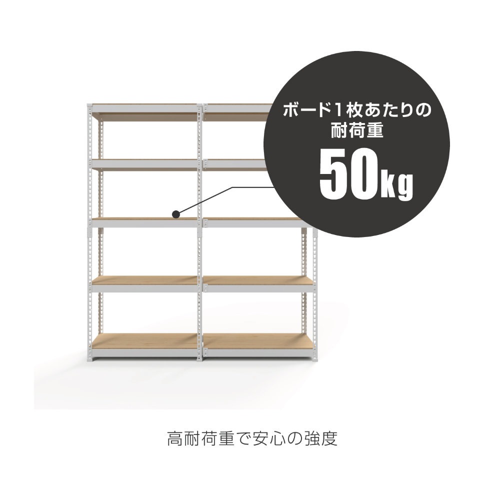 シェルフ コーナー連結タイプ 3段 幅81cm スチールラック MK-C85N