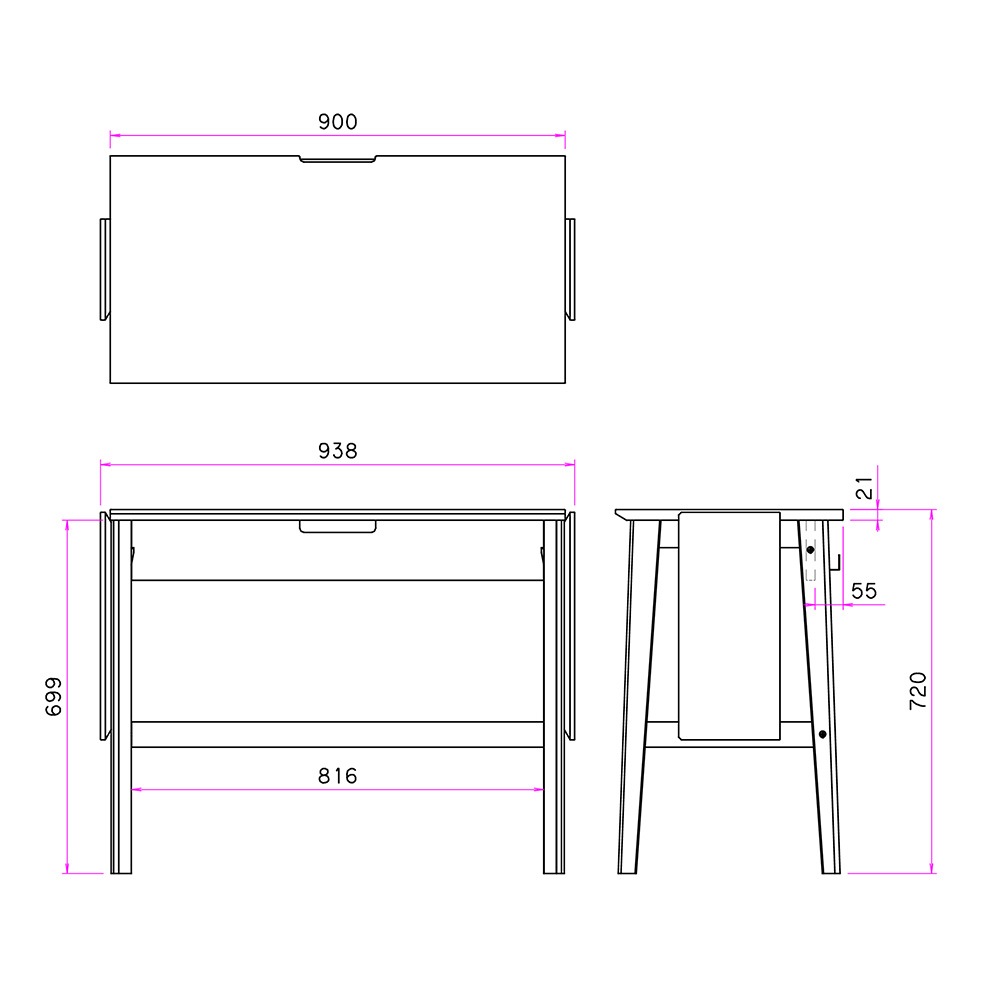 ワークデスク 木製 机 パソコンデスク 学習机 ZE-90（商品番号：kg-ze