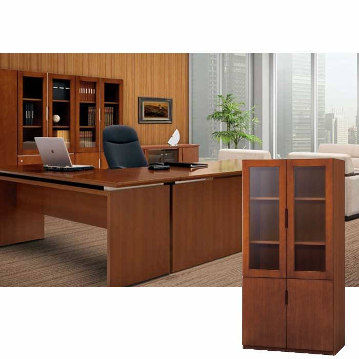 書棚 書庫 木目 ブックシェルフ キャビネット VP-39RBSH