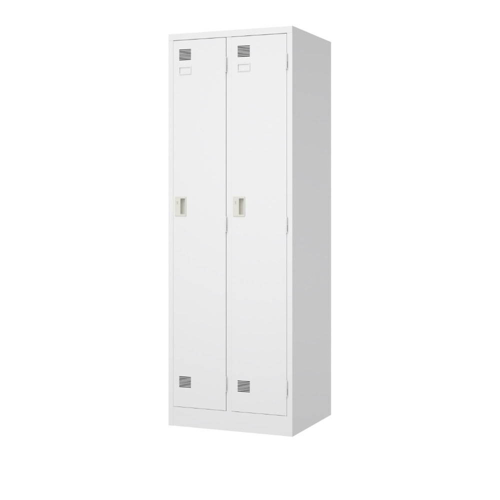 ロッカー 2人用 シリンダー錠 スチールロッカー 更衣ロッカー LW-2