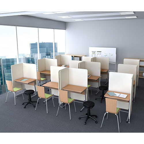 学校机 学習机 学校 机 幅750×奥行500mm RFJD-7570（商品番号：68-rfjd