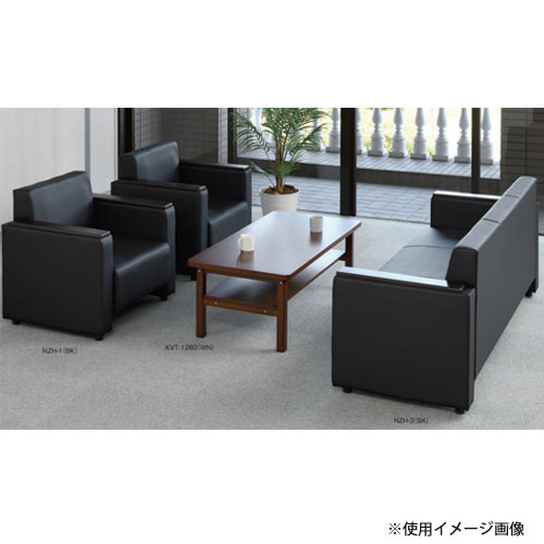 ブラック合成皮革ソファ ブラック合成皮革ソファ