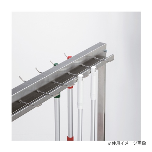 【激安】移動式モップラック モップハンガー 12本掛け 幅930×奥行544×高さ1622mm キャスター付き