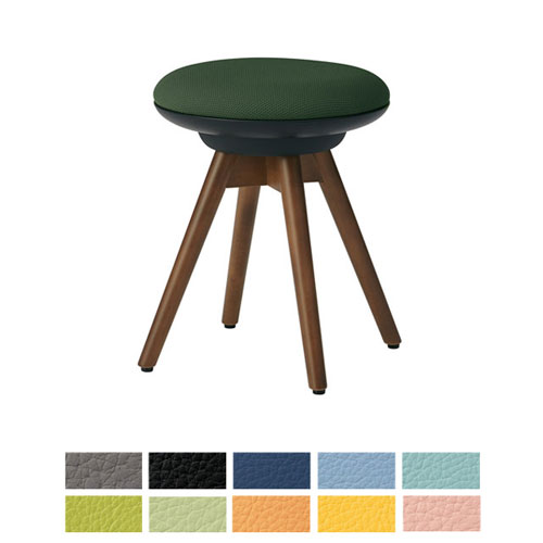 オカムラピルエットビニールレザーライムグリーン