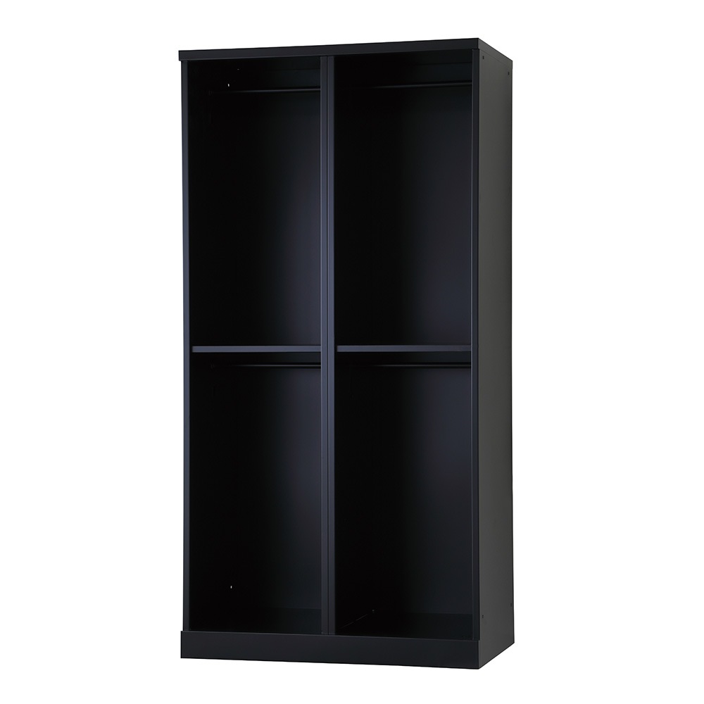 ☆4人用ロッカー　幅90cm 奥51.5cm 高179cm プラス 4人用シンプル1段型スチールロッカー 幅900 奥行515 高さ1790 LKA-W4