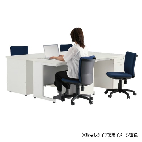イケア IKEA オフィスチェア 固定肘付き 事務椅子 キャスター 布張り
