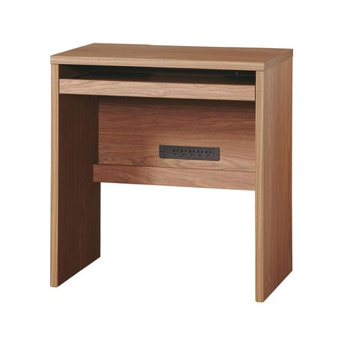 パソコンデスク 幅700×奥行450×高さ740mm スライド天板付き コンセント