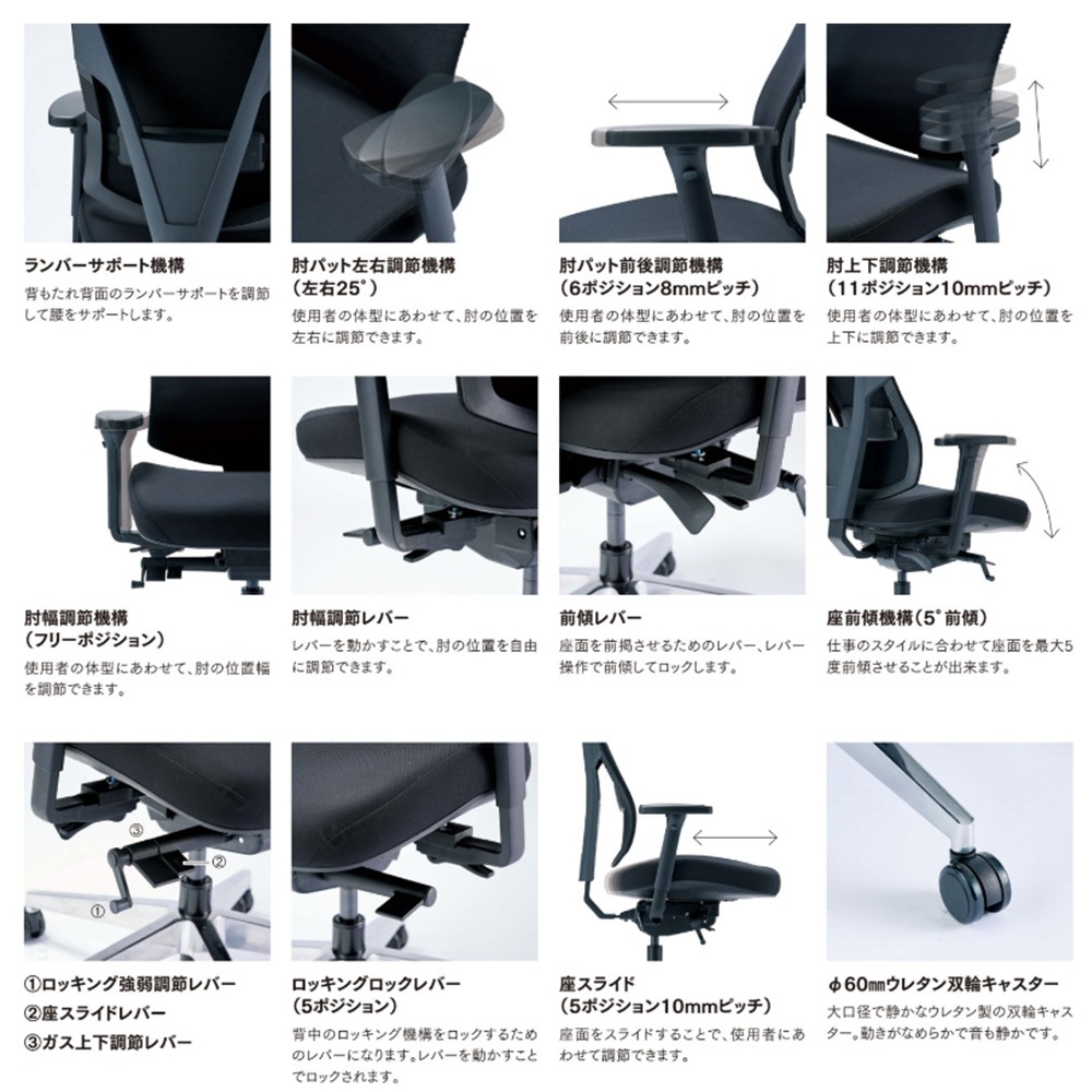 オフィスチェア モールドウレタン デスクチェア 会議用チェア パソコン
