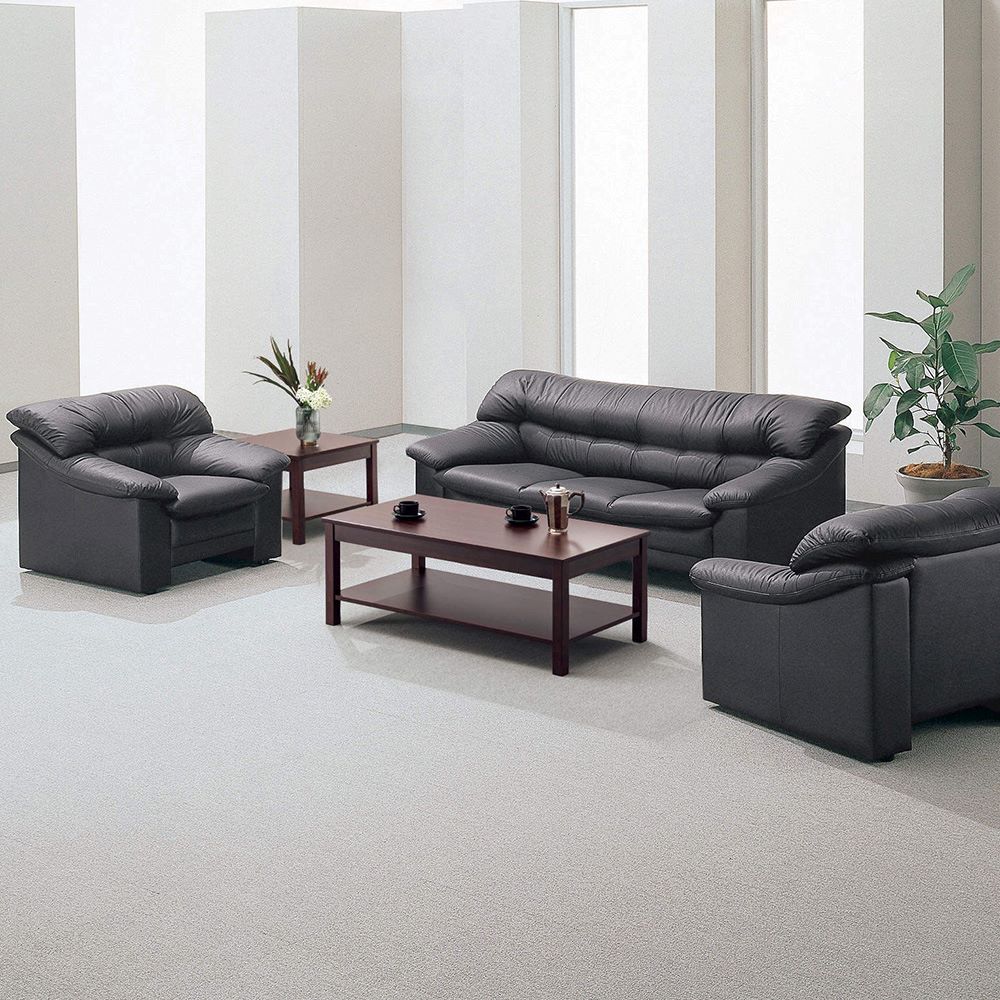 ソファ ライオン事務器 3人掛け 革張り 応接 L-521SF（商品番号：li-l