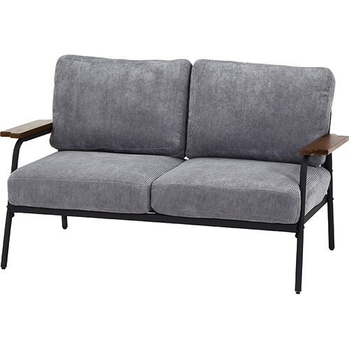 イタリア製おしゃれソファ2人掛け ソファ 2人掛け 幅1340×奥行760×高さ490mm 肘付き ローソファ 38493