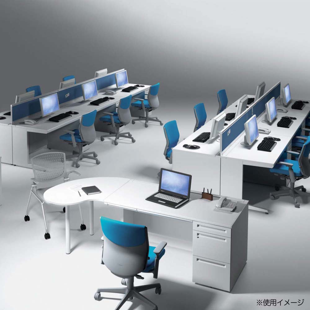 オカムラ アドバンス 両袖机 3段A4B4兼用 幅1600×奥行600mm 3V01NF 