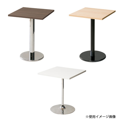 抗ウイルスカフェテーブル 天板 角型 幅550×奥行550mm 抗菌 SI-5555