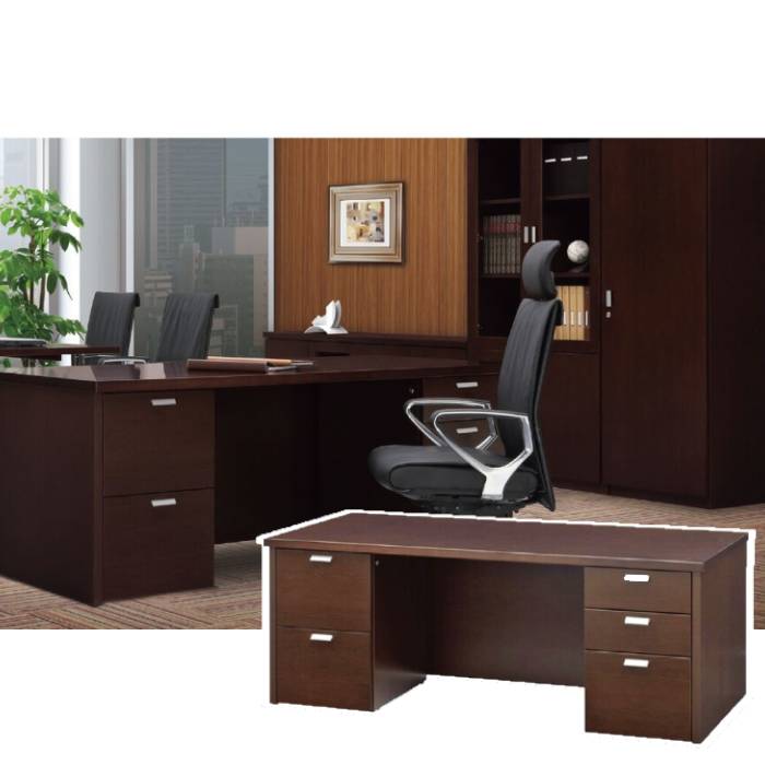 エグゼクティブデスク 両袖机 つくえ 社長机 W1800mm  VP-31RDEW