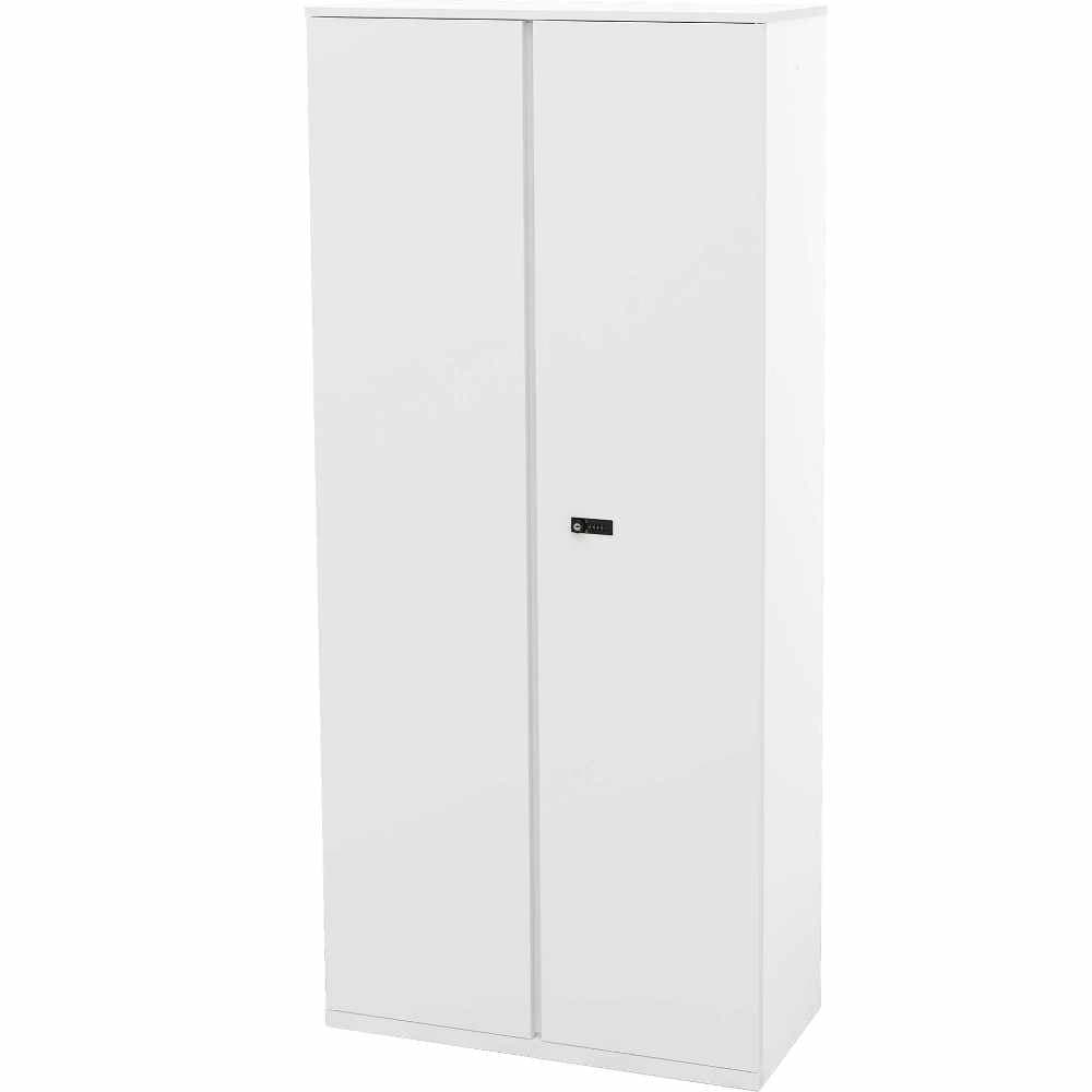 両開き書庫 幅800×高さ1800mm 鍵付き スチール書庫 ロッカー BSHD-0818