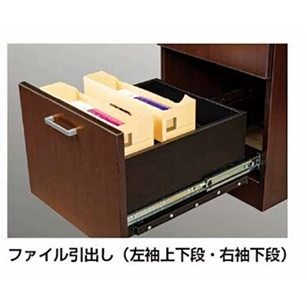 両袖机 幅1600×奥行800×高さ720mm オフィスデスク パソコンデスク