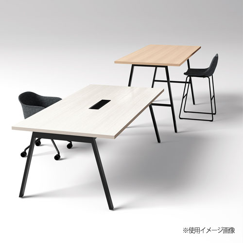 会議テーブル 幅2100×奥行900×高さ720mm 角型 抗菌天板 ミーティング