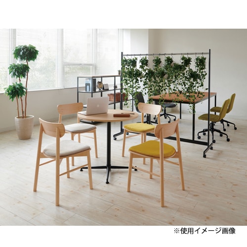 カフェテーブル 丸形 直径750×高さ720mm 抗ウイルス加工 抗菌加工 ASO