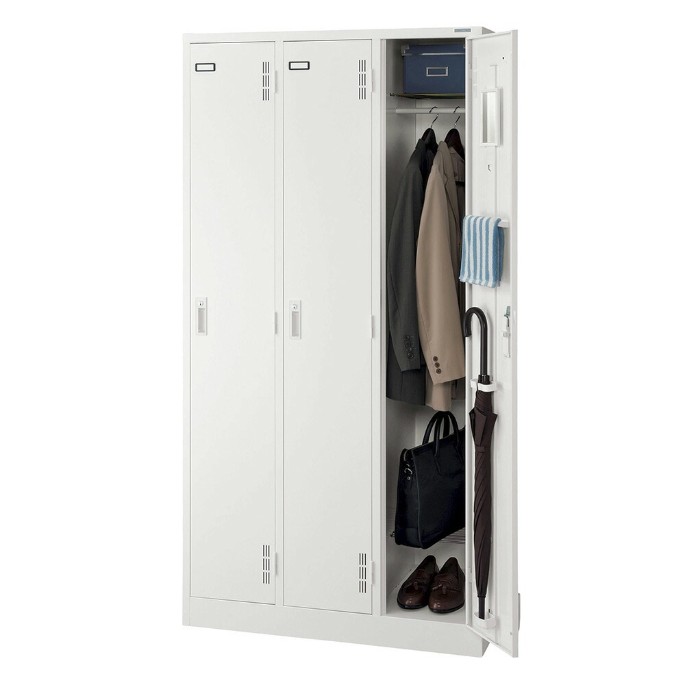 ロッカー ライオン事務器 ハンガータイプ 1人用 1列1段 S-71-W（商品