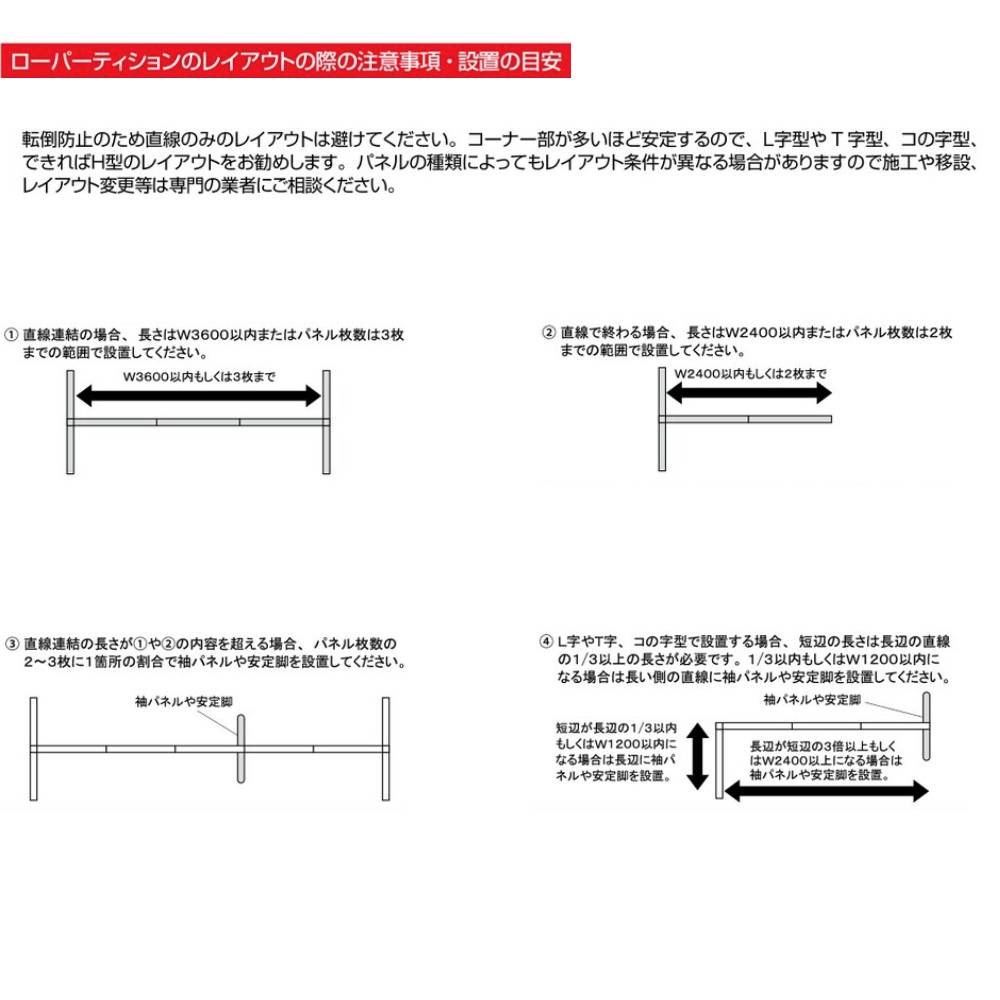 パーティション W1200×H1300mm パーテーション パネル 衝立 LPX-1312